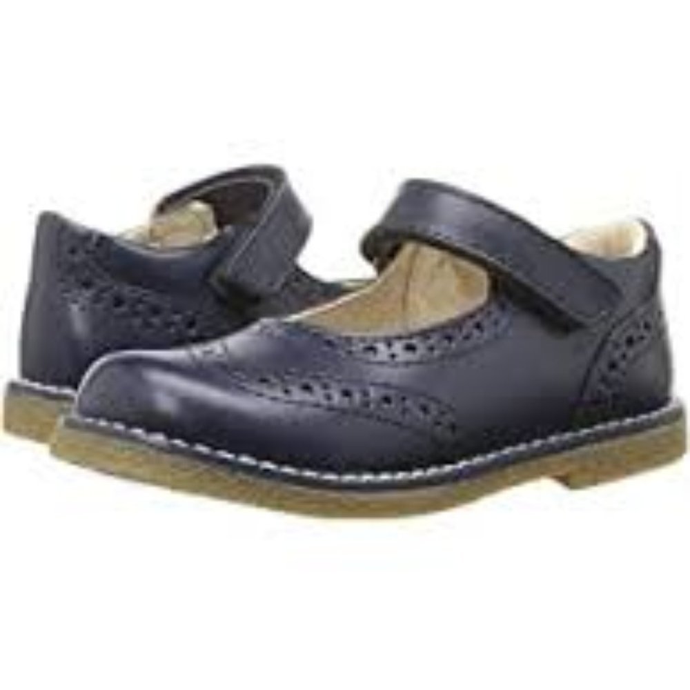 Navy Blue Footmates Mary Jane Dress Shoes Size 3 Wide
